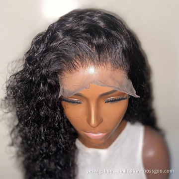 Yeswigs Cheap Full Hd Water Wave Lace Front Wig Raw Brazilian Cuticle Aligned Virgin Human Hair Lace Closure Wig For Black Women